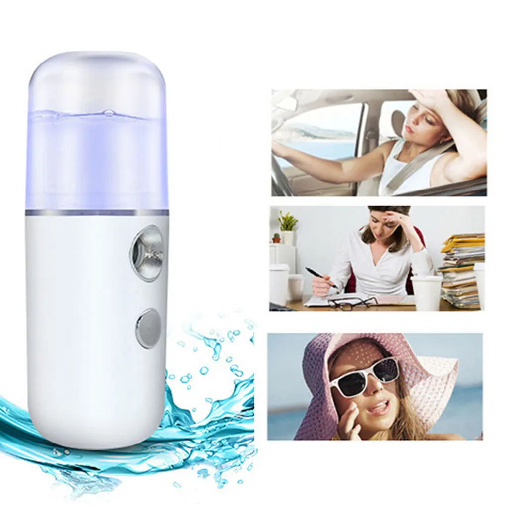 Portable Hydrating Sprayer Beauty Spray Apparatus Humidifier Rechargeable Nano Cold | Бытовая техника