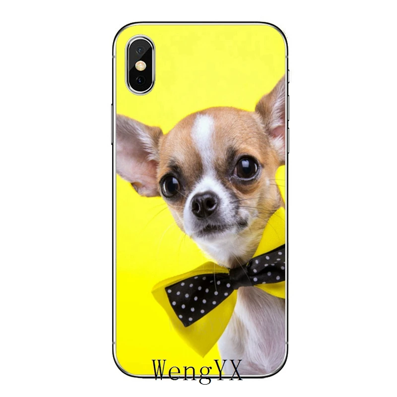 cute Chihuahua Dog puppy For Samsung Galaxy S10 Lite S9 S8 S7 S6 edge Plus S5 S4 Note 9 8 5 4 mini Accessories phone case | Мобильные
