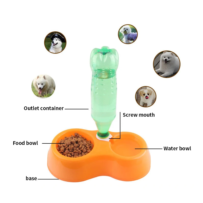 Миска для собак и кошек автоматический питательный фонтан кормушка дозатор воды