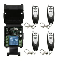 universal wireless remote control switch dc 1dc12v 24v 1ch 1ch 10a relay receiver module and rf transmitter electronic lock