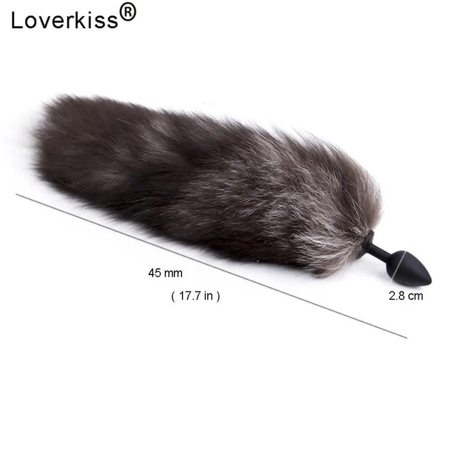 10 скоростей вибратор силиконовая Анальная пробка лисий хвост секс игрушки для