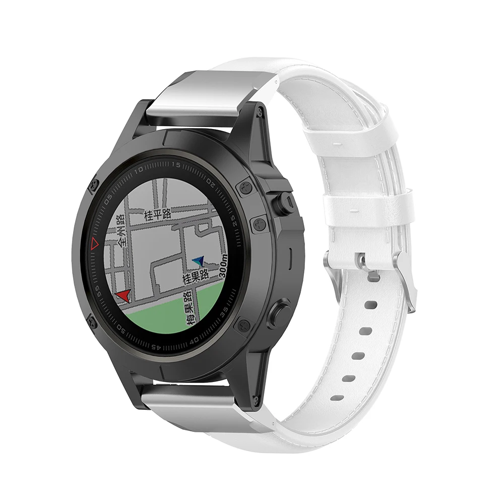 Кожаный ремешок для Garmin Fenix6x Fenix 6x5X26 мм наручных часов сменный смарт-браслета