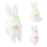 easter decoration eggshell doll rabbit elf faceless doll easter plush dwarf home party decorations kids toys new