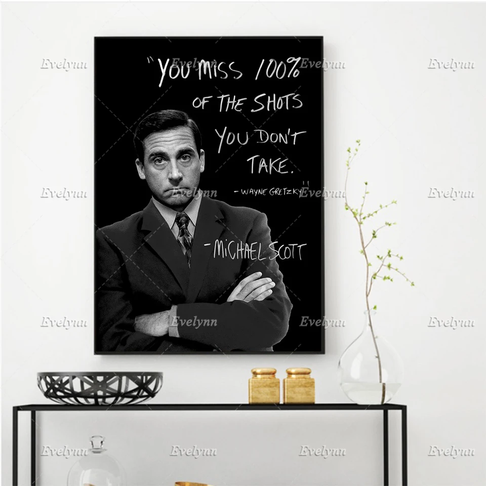 

Office Michael Scott Quotes Painting Posters And Prints On Canvas Wall Art Pictures for Living Room Office Decor Floating Frame