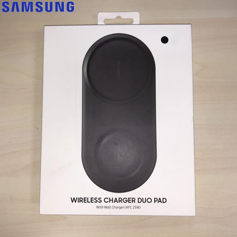 Samsung Оригинальное Беспроводное зарядное устройство Duo Pad EP-P5200 для Galay S10 + S9 S8 Note10 Note