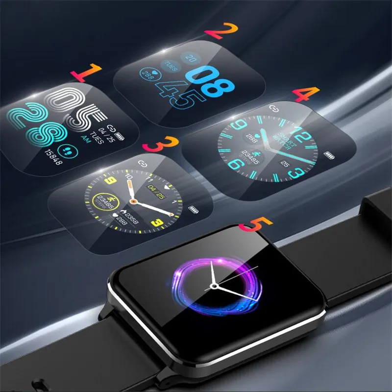 P1 спортивные Смарт-часы для мужчин и женщин мониторинг сердечного ритма