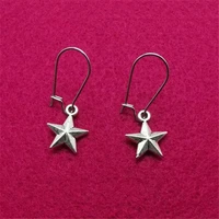 very tiny star earrings small star jewellery gift cute unusual quirky earrings christmas 5 pointed star earrings