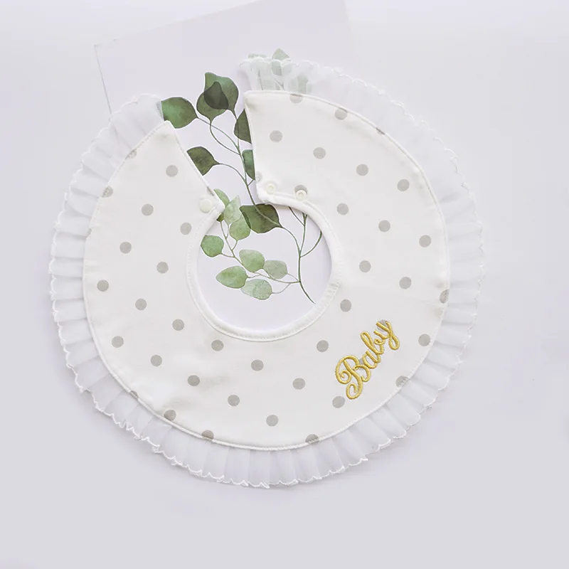 Детский нагрудник с цветочной вышивкой 360 градусов | Детская одежда и обувь