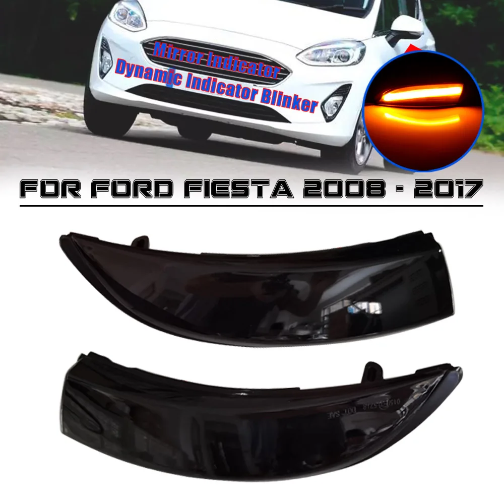 

2pcs Dynamic Blinker Turn Signal LED For Ford Fiesta Mk7 2008-2017 for Fiesta B-Max B232 Mirror Light