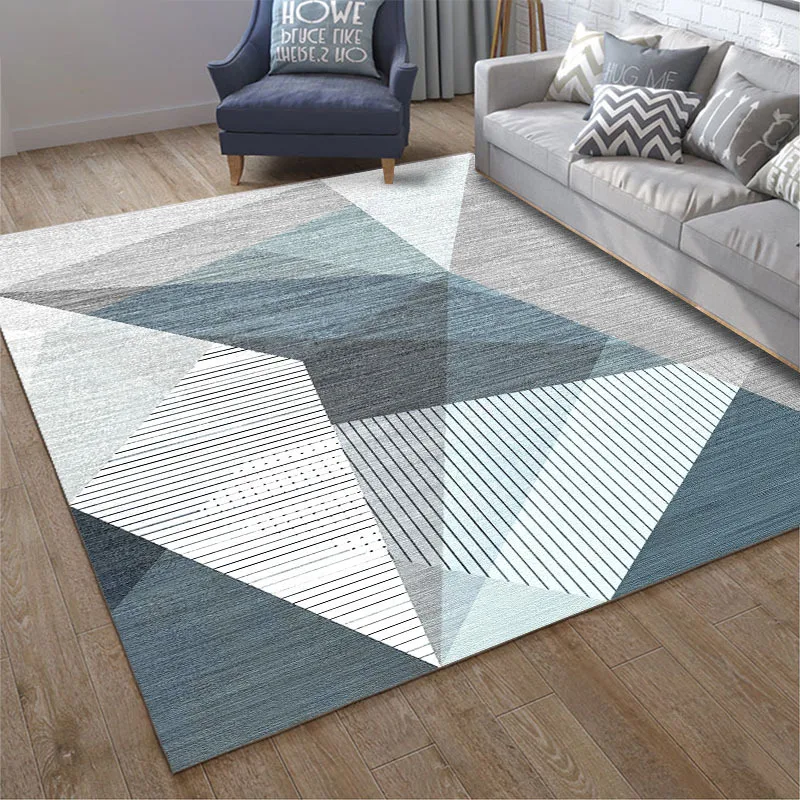 

Household Nordic printed bedroom living room carpet Modern geometric sofa coffee table carpet area rug