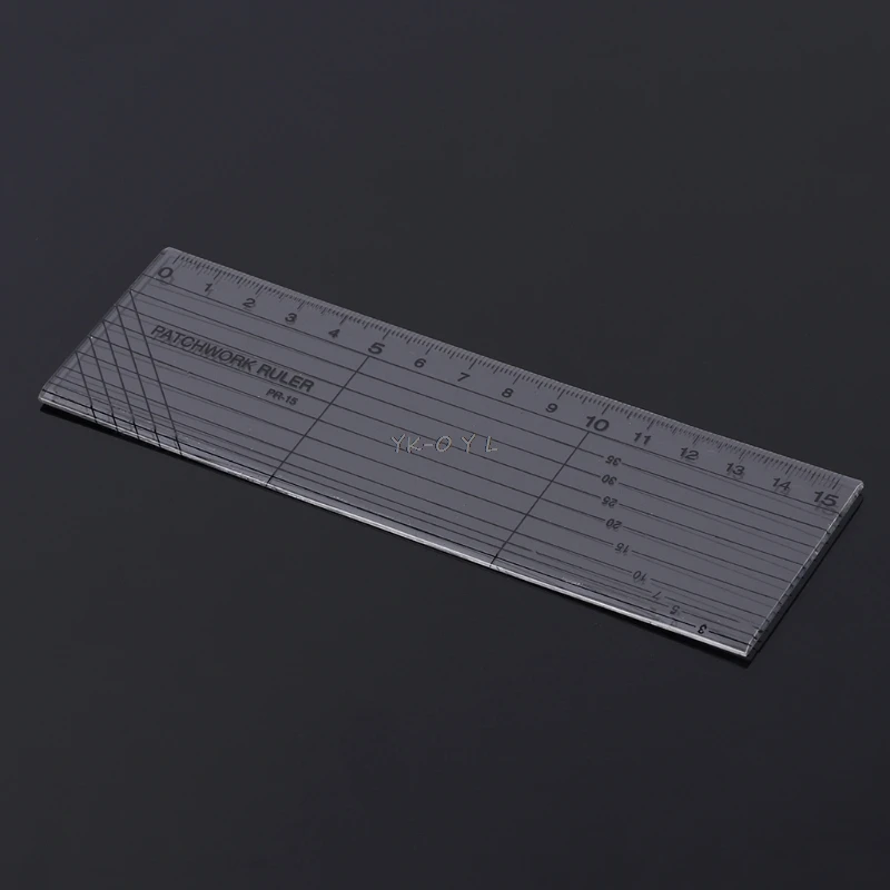 Прозрачное стеганое шитье искусственное лоскутное выравненная линейка для