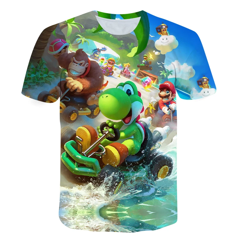 

The most popular Mario 3D printed children's T-shirts/fashion children's sportswear/boys short sleeves/girls summer clothes