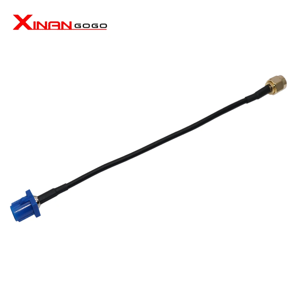 Автомобильный Кабель Fakra B C D E H K Z-образный штекер к SMA штекеру Удлинитель