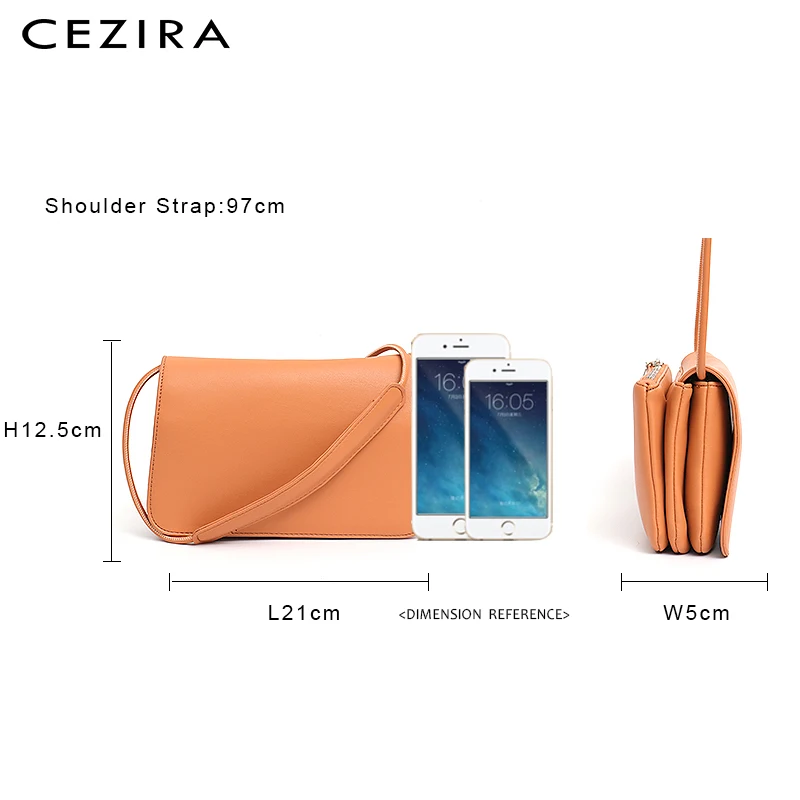 Женская сумка-Кроссбоди из искусственной кожи CEZIRA однотонная маленькая сумочка