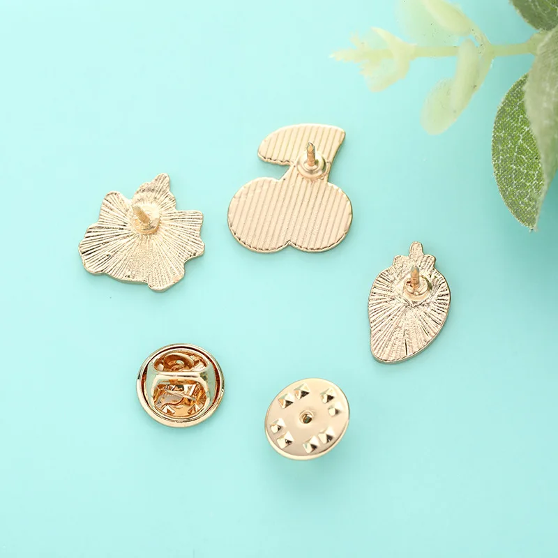 Мультфильм Кот железная эмалированная брошь клубника ананас вишня банан