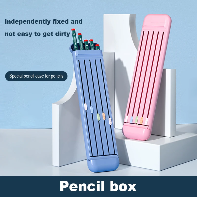 

Multifunctional Push-pull Pencil Box Set Primary School Cute Pencil Case Creative Pencil Case Kit With Pencil Ruler Eraser