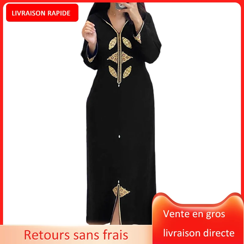 Платье в турецком стиле джеллаба кафтан элегантное котельное Макси