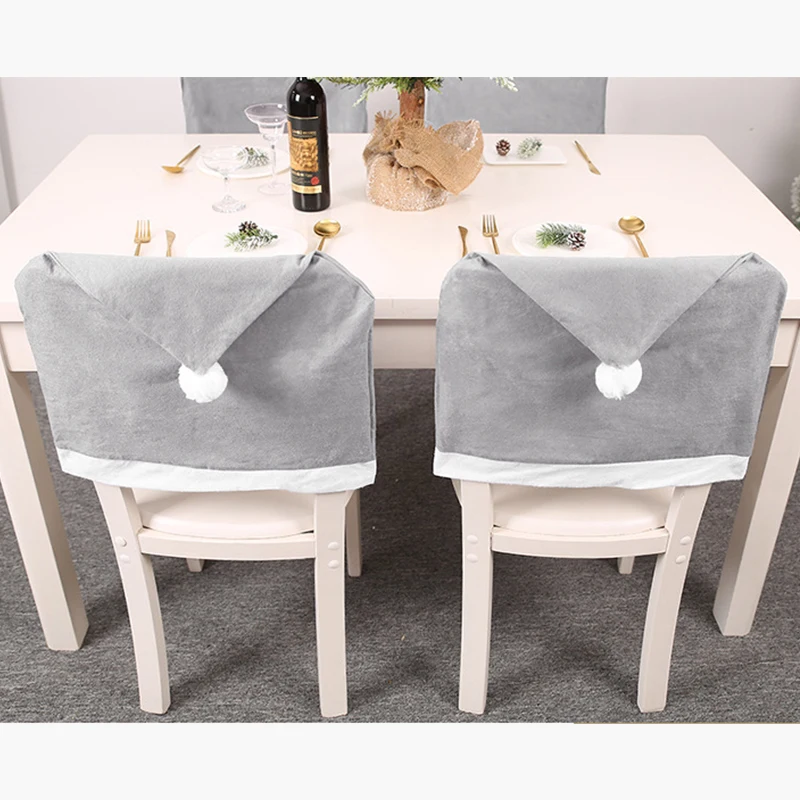 Милые хит продаж рождественские чехлы на стулья Санты вечерние Рождественский