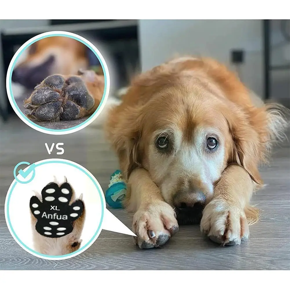 

4pcs/set Of Disposable Dog Foot Pads Dog Shoes Non-slip Dog Supplies Paw Insoles Pet Invisible Dog Dustproof Stickers Outdo H2b0