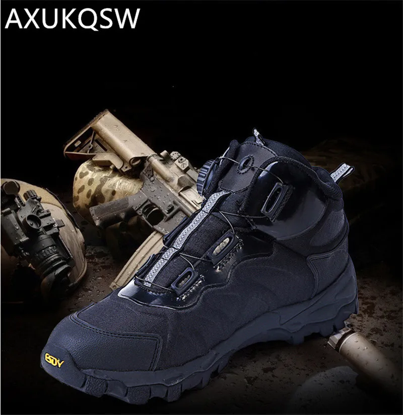 Men's Shoes Tactical Military Boots Outdoor Rapid Response BOA System Hunting Safety Comfortable Sports Shoes 2021 Hiking Shoes