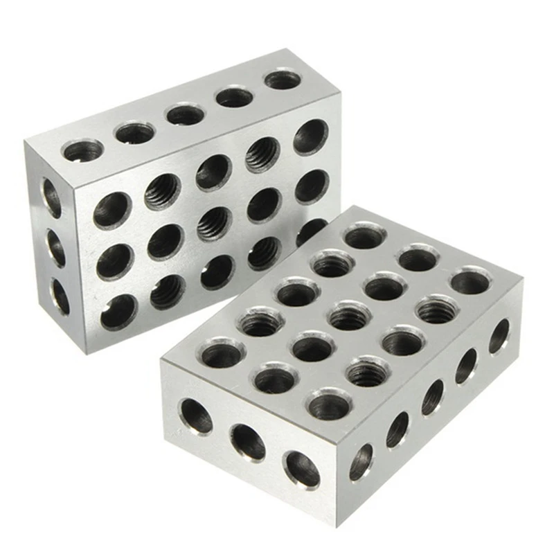 

Promotion! 1Pcs M10 Drawbar ER20 MT2 Steel Material Collet Chuck Holder & 2Pcs 25X50X75mm 23 Holes Parallel Clamping Block
