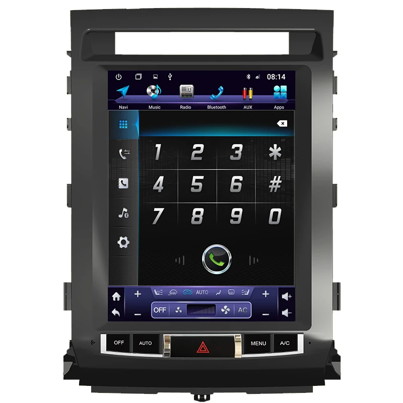 ZOYOSKII Android 12 1 дюймов для Toyota Land Cruiser LC200 сенсорный экран в стиле Tesla автомобильное