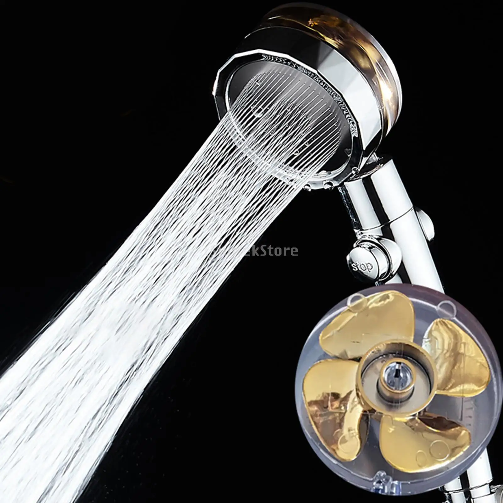 Ручная насадка для душа водосберегающая вращающаяся на 360 градусов с небольшим