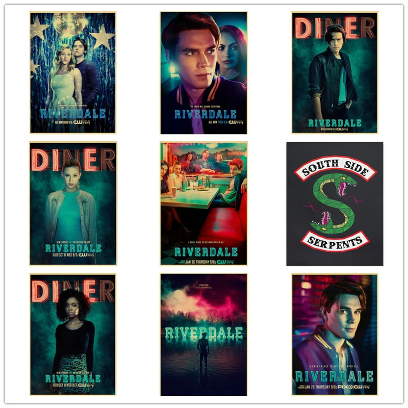 

5D DIY square round Diamond Painting Cross Stitch Diamond Embroidery Riverdale TV poster Pattern Rhinestone Home Decor WG1278