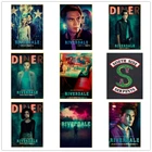 5D сделай сам, квадратная круглая алмазная живопись, вышивка крестиком, алмазная вышивка, ривердэйл, ТВ-постер, узор Стразы, домашний декор WG1278