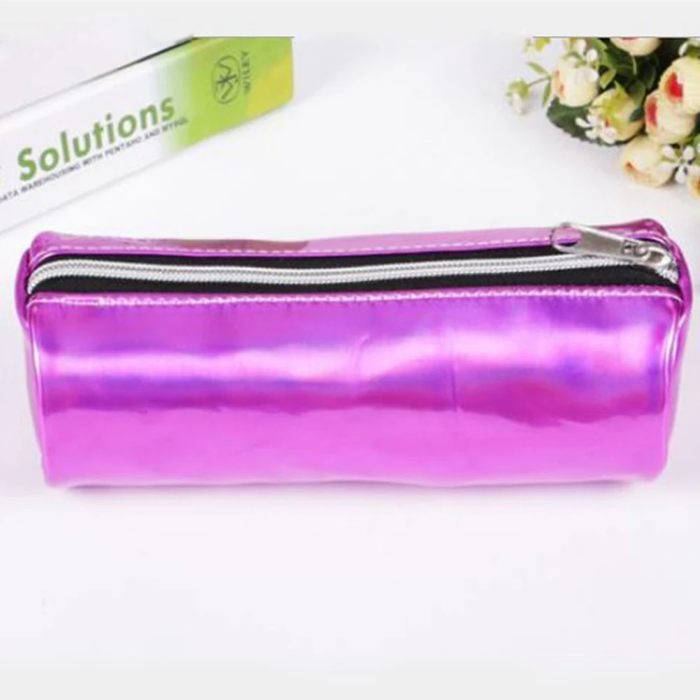 

Fashion Laser Cosmetic Bag Hologram Metallic Color Make up Pouch Girls Pen Pencil Case Holographic Organizer Makeup Bag Student