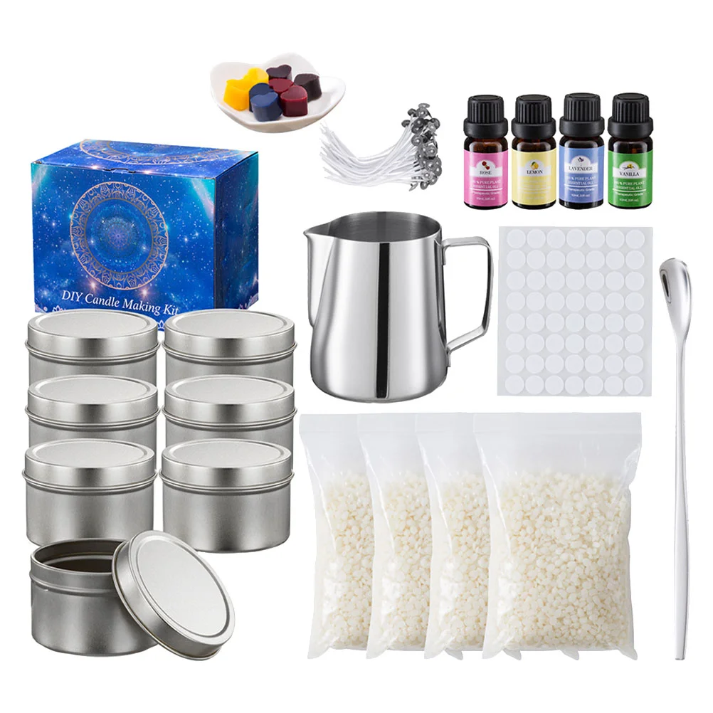 

1 Set DIY Scented Candle Kit Candle Melting Cup Candle Making Kit