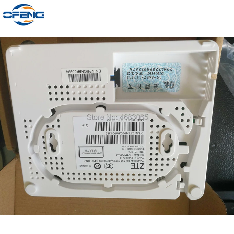 Оригинальный Новый ZTE EPON ONU F412 с портом 1GE + 1FE 1TEL английская прошивка дешевый epon onu