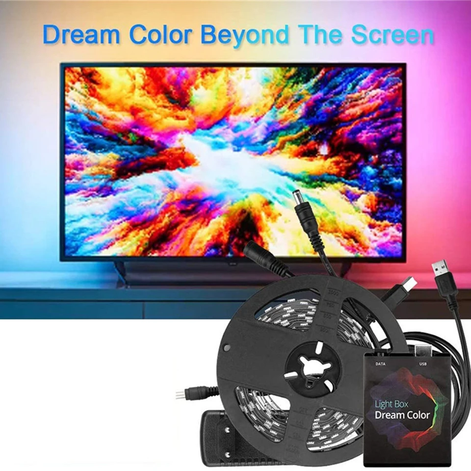 

Светодиодная лента WS2812B с USB-портом, 5050 RGB