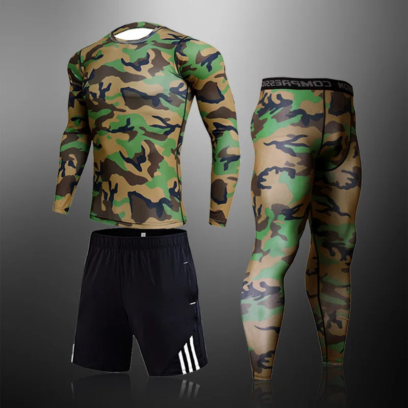 

Термобелье мужское компрессионное, камуфляжное, для бега, фитнеса, тренировок