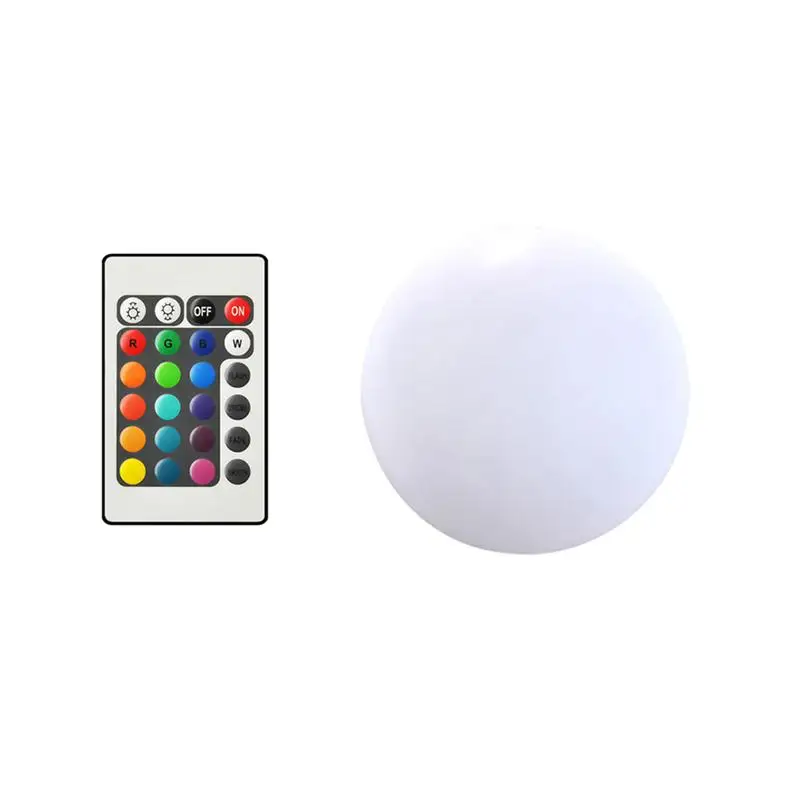 

LED Glowing Ball Light Colorful Outdoor Floor Lamp Creative Indoor Night Light for Living Room Bedroom(16 Colors Remote Control)