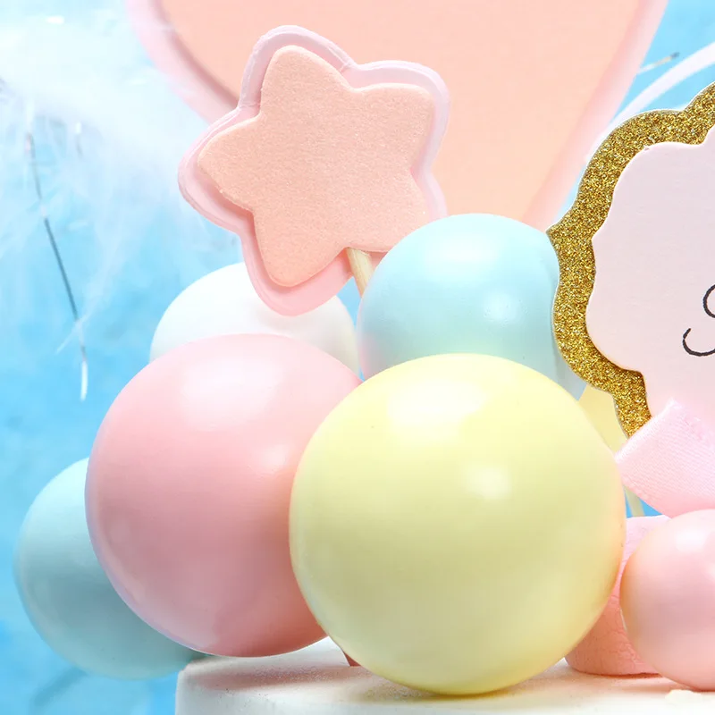 Cakelove 5 шт./лот Прекрасный Золотой шар торт Топпер кекс ко дню рождения для украшения детского душа детский день рождения праздничный свадебный сувенир поставки
