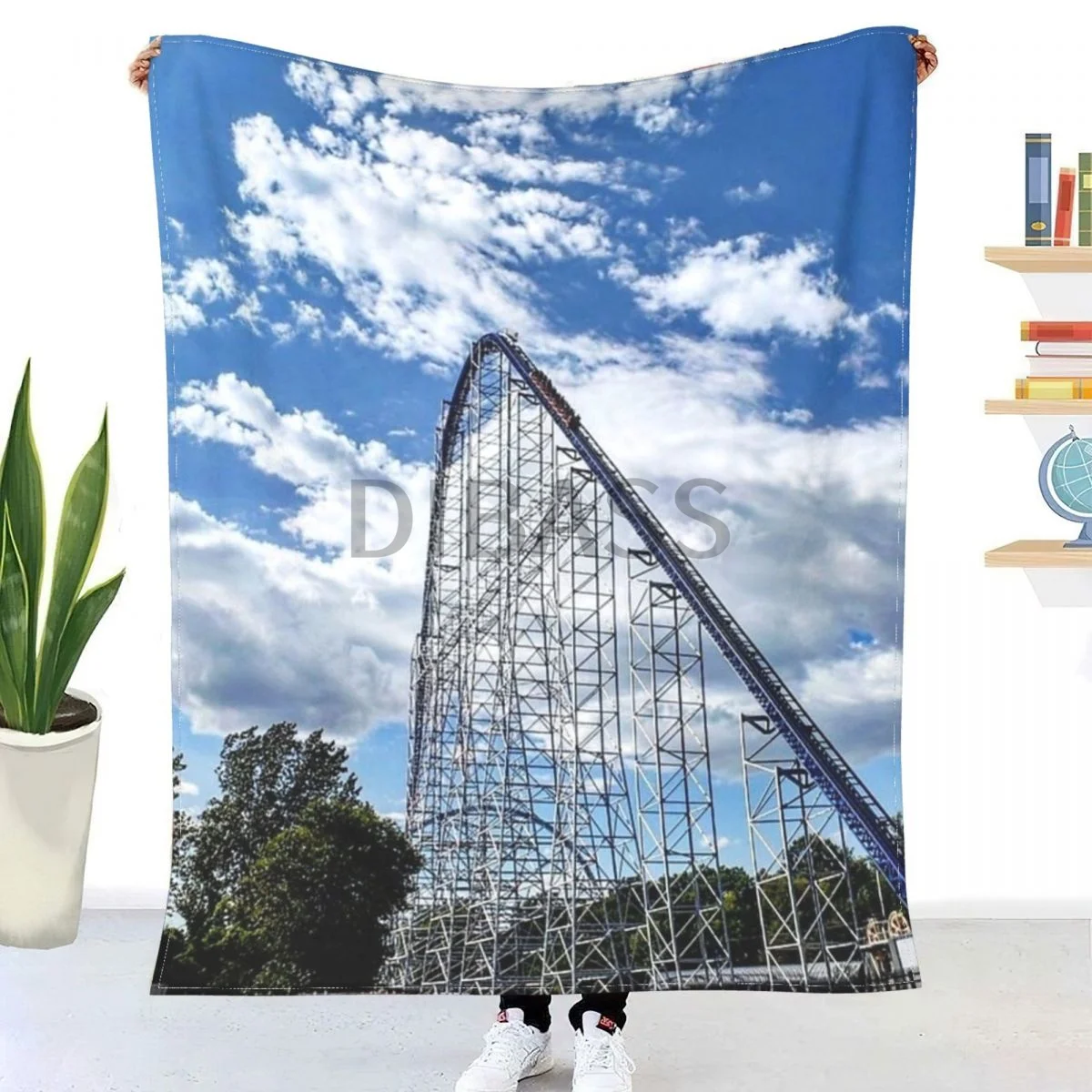

Millennium Force Comforter 3D Printed Flannel Throw Blanket