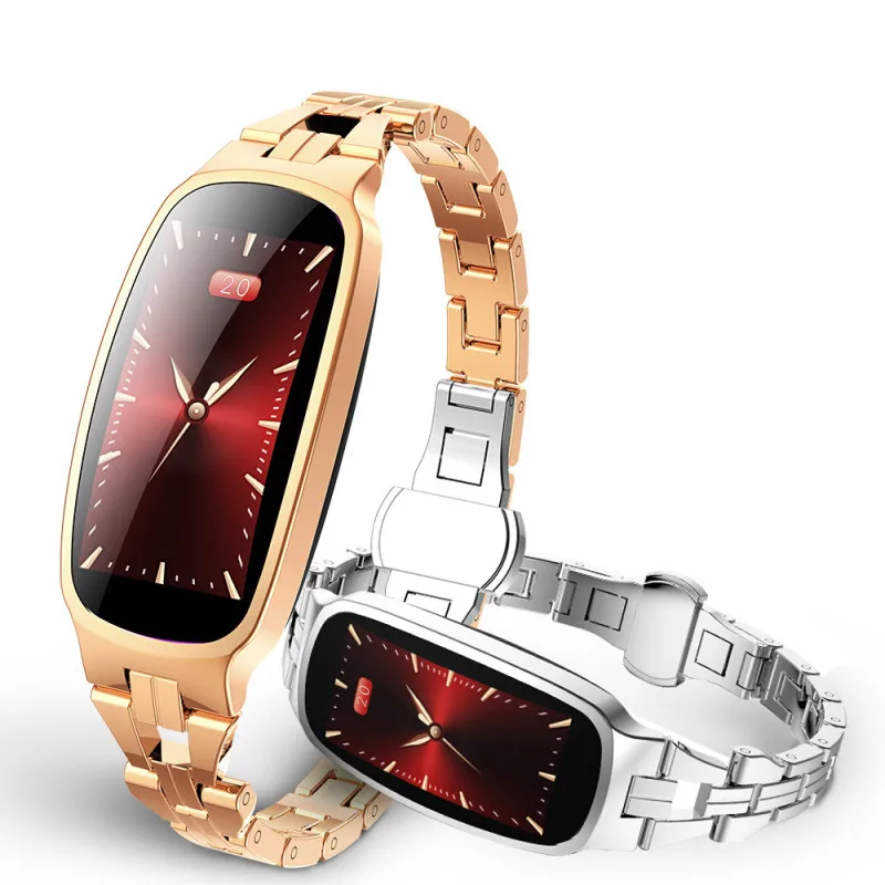 Новый модный B72 смарт браслет часы сталь пульсометр монитор кровяного давления