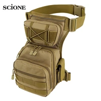 men leg bag waist utility belt tactical military hiking male hip motorcycle bags sport outdoor molle chest camping bag xa936a
