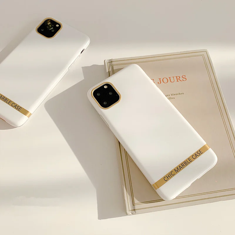 Блестящий чехол для телефона iphone 11 7 8 plus 6 s 11Pro xs max xr x жемчужно-белый шикарный