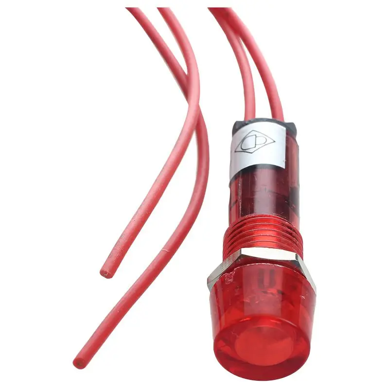

Neon Indicator Pilot Signal Lamp Red Light AC 250V w2 Wires