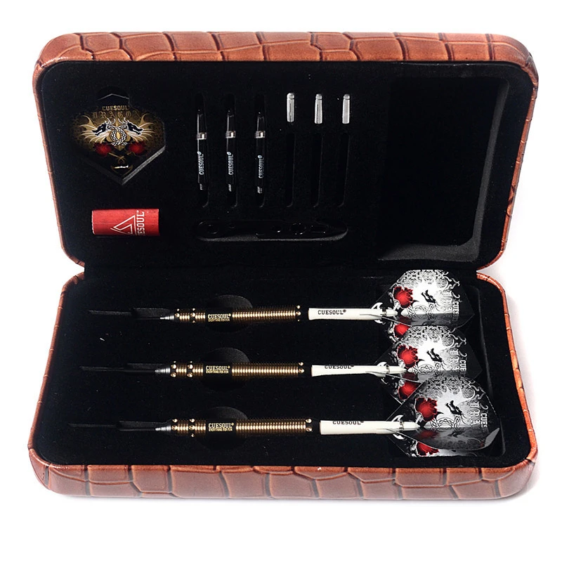 CUESOUL 3 шт. 23 г Дракон серии дротики стальной наконечник с медный бочонок