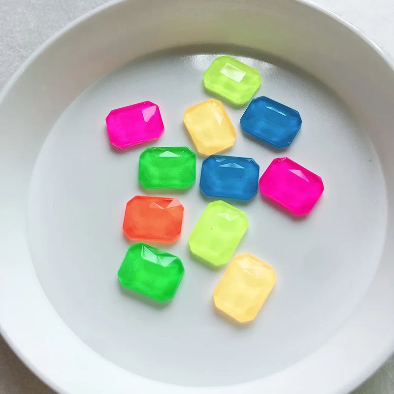 L-Octagon Mix color Флуоресцентный мокко Стразы для ногтей со стразами для дизайн ногтей стекло разные формы ювелирные изделия с бриллиантами декоративный камень для ногтей украшения для маникюра 30 шт./лот - Цвет: L-Octagon Mix color