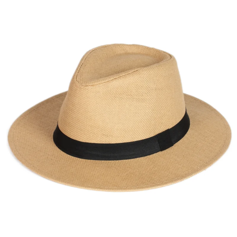 

Summer sunshade lady outdoor wide-brimmed Panama Beach Resort paper hat straw hats for women