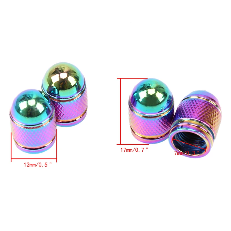 4 шт. алюминиевые колпачки для пневматических отверстий автомобиля или мотоцикла