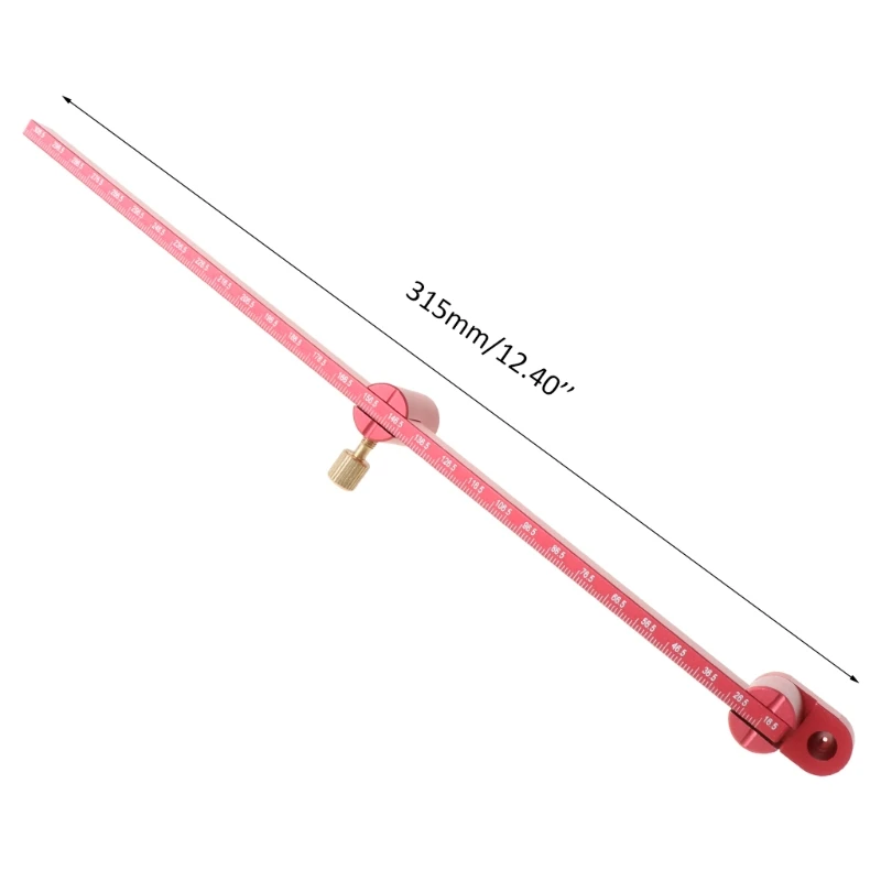 

360 Round Woodworking Scribe Center Finder Ruler Scribing Circle Ruler Compass for Woodturners Bowls Lathe Work Combined Hand