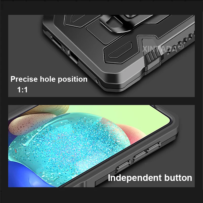 

Clip Phone Case For Vivo Y31 2021 Matte Armor Shockproof Case For Vivo Y31 2021 Hard Holder Belt Cover