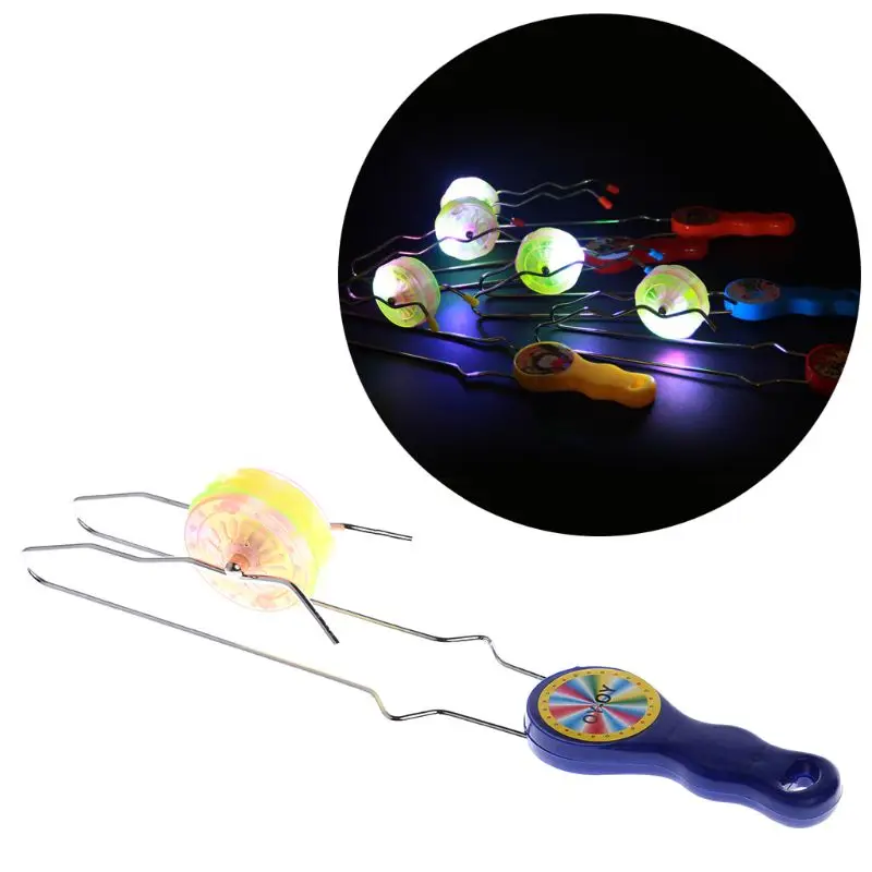

Colorful LED Flashing Magic Rail Rolling Flywheel YO-YO Ball Toy For Kids Gifts P15C