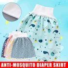 2 в 1, Детский водонепроницаемый подгузник-юбка-шорты с защитой от протекания и стирки, NSV775