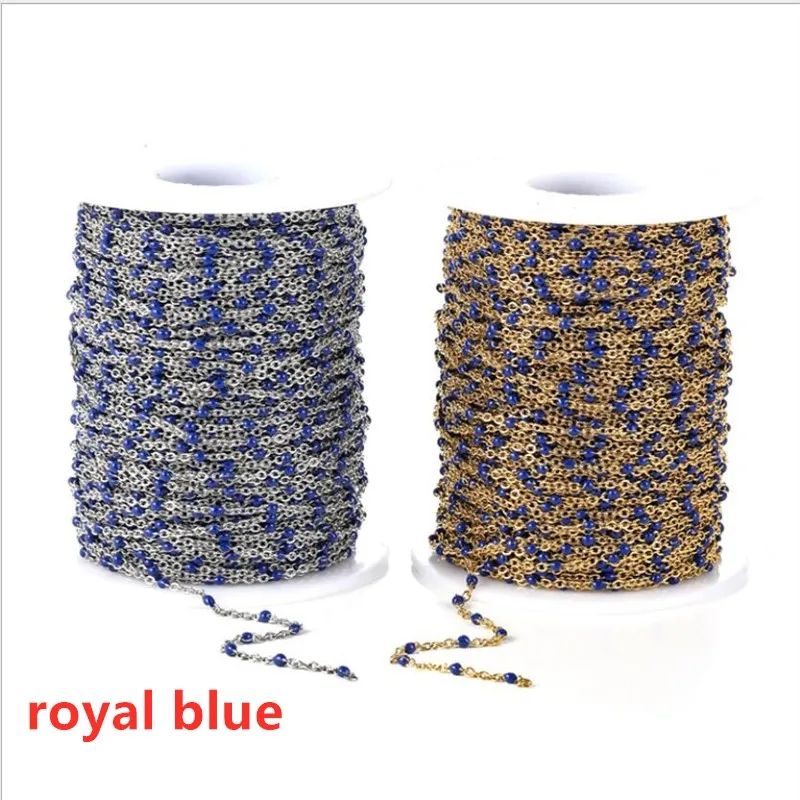 1 м/лот 5 мм Стальная эмалированная цепь с подвеской сделай сам нержавеющая сталь